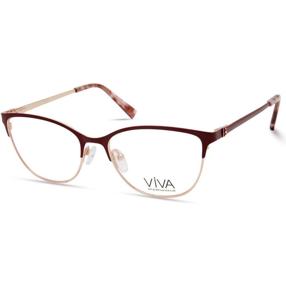 New Viva VV 4524 070 Matte Bordeaux Eyeglasses 51/16/140